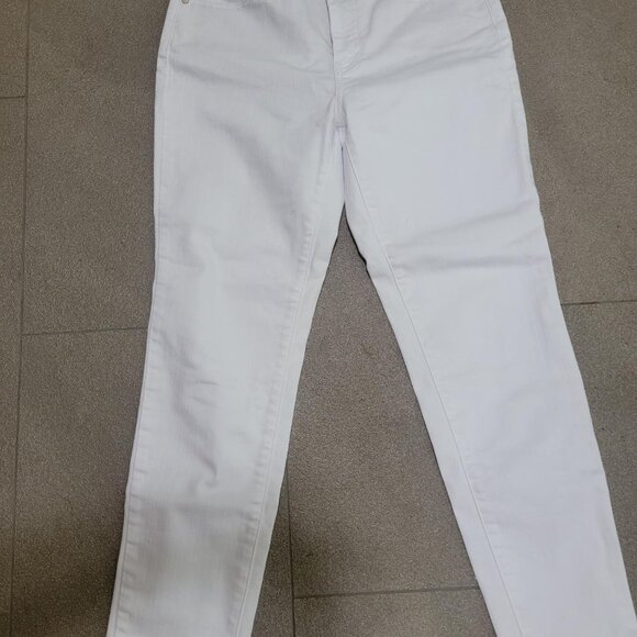 Talbots Slim Ankle White Denim Jeans - 4 Petite - Picture 1 of 6